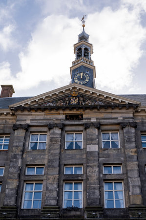 Walking in old part of Den Bosch, capital city of North Brabant province, Netherlands in sunny dayのeditorial素材