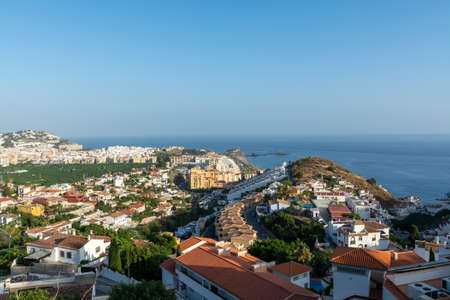 Costa tropical in Andalusia, Spain, la Herradura touristic town with subtropical climate in Europe in summerの写真素材