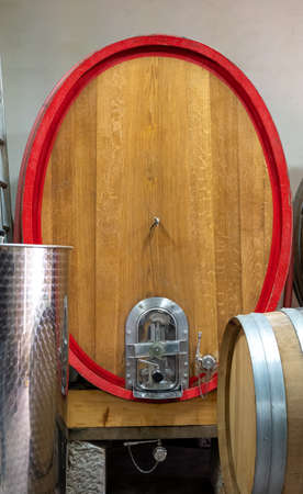 Modern equipment for producing of high quality red, rose and white wine on South of France in...