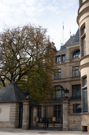Views of Luxembourg or Luxembourg City capital city of Luxembourg country and one of de facto capitals of European Union in autumnの写真素材
