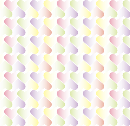 White background of heartsのイラスト素材