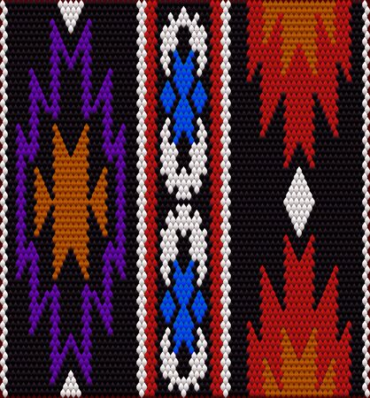 A traditional, ethnic ornament in which rich colors attract luck and wealth. The ornament looks...
