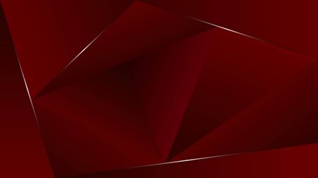 Background from triangles with gradient red fill. The background is made in dark red.のイラスト素材