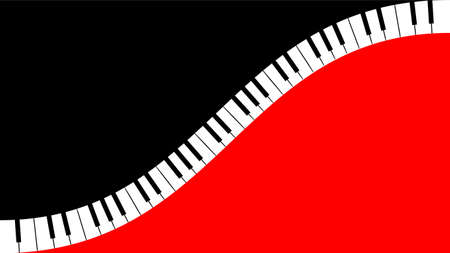 Musical background of red and black grand pianos.のイラスト素材