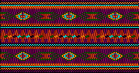 A traditional ornament. Women's woven carpets with ornament embroidered on fabrics for dresses. Embroidery patterns.のイラスト素材