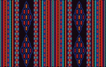 Ornament, mosaic, ethnic, folk pattern. It is made in bright, juicy, perfectly matching colors.のイラスト素材