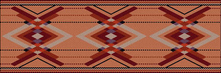 A traditional, ethnic ornament in which rich colors attract luck and wealth. The ornament looks...