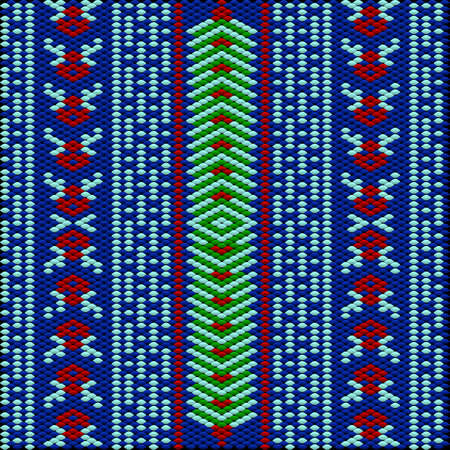 Ornament, mosaic, ethnic, folk pattern. It is made in bright, juicy, perfectly matching colors.のイラスト素材