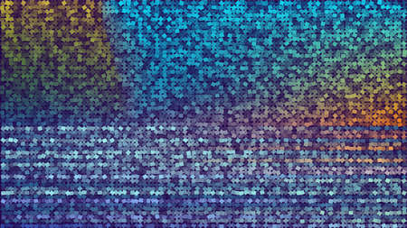 Fractal digital painting. Colorful, bright, multicolor pattern, ornament, kaleidoscope.のイラスト素材