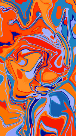 fractal digital painting. Colorful, bright, multicolor pattern, glitch, ornament, kaleidoscope.