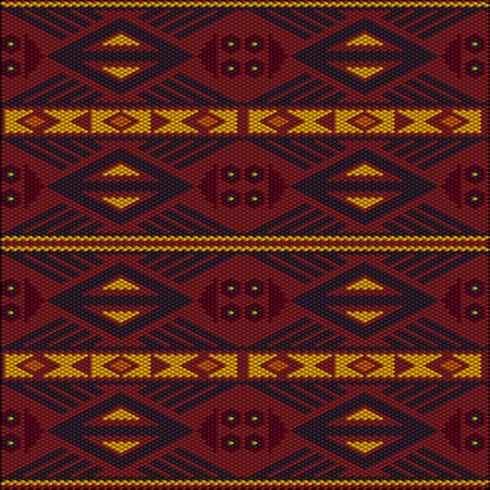 Ornament, mosaic, ethnic, folk pattern. It is made in bright, juicy, perfectly matching colors.のイラスト素材