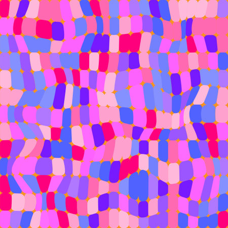abstract vector stained-glass mosaic background - pink and blue colorsのイラスト素材