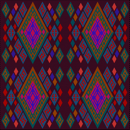 Ornament, mosaic, ethnic, folk pattern. It is made in bright, juicy, perfectly matching colors.