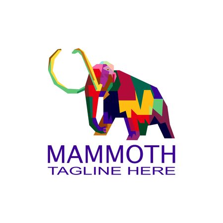 Mammoth colorful logoのイラスト素材