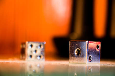 Glowing Metallic Dice