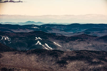 Cannon Mountain in Franconia, NH via Hi-Cannon, Kinsman Ridge, and Lonesome Lake Trailsの写真素材