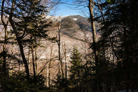Cannon Mountain in Franconia, NH via Hi-Cannon, Kinsman Ridge, and Lonesome Lake Trailsの写真素材