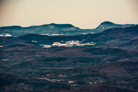 Cannon Mountain in Franconia, NH via Hi-Cannon, Kinsman Ridge, and Lonesome Lake Trailsの写真素材