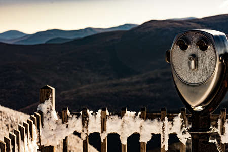 Cannon Mountain in Franconia, NH via Hi-Cannon, Kinsman Ridge, and Lonesome Lake Trailsの写真素材