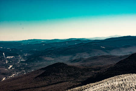 Cannon Mountain in Franconia, NH via Hi-Cannon, Kinsman Ridge, and Lonesome Lake Trailsの写真素材