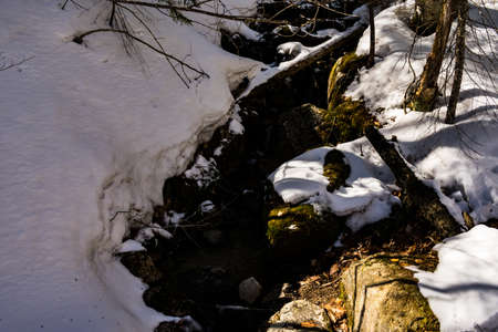 Cannon Mountain in Franconia, NH via Hi-Cannon, Kinsman Ridge, and Lonesome Lake Trailsの写真素材