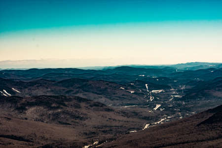 Cannon Mountain in Franconia, NH via Hi-Cannon, Kinsman Ridge, and Lonesome Lake Trailsの写真素材
