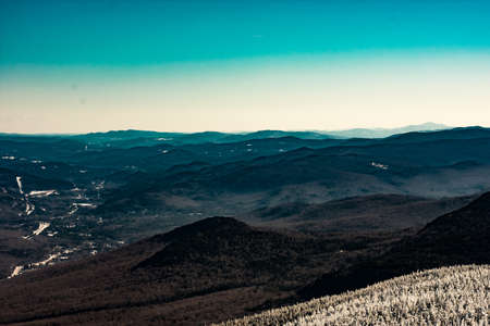 Cannon Mountain in Franconia, NH via Hi-Cannon, Kinsman Ridge, and Lonesome Lake Trailsの写真素材