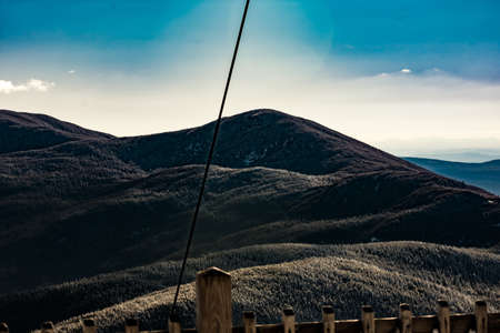 Cannon Mountain in Franconia, NH via Hi-Cannon, Kinsman Ridge, and Lonesome Lake Trailsの写真素材