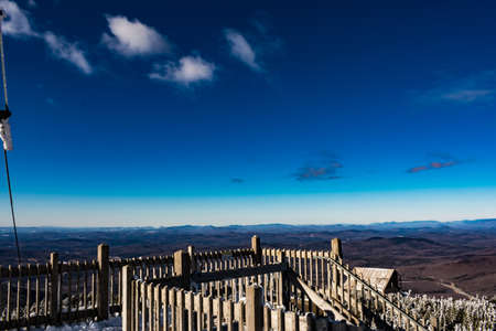 Cannon Mountain in Franconia, NH via Hi-Cannon, Kinsman Ridge, and Lonesome Lake Trailsの写真素材