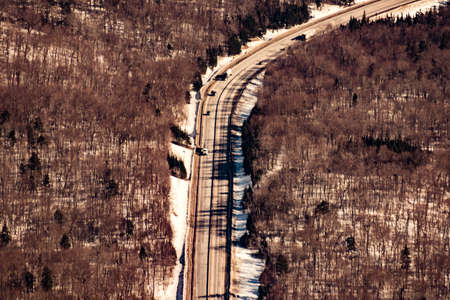 Cannon Mountain in Franconia, NH via Hi-Cannon, Kinsman Ridge, and Lonesome Lake Trailsの写真素材