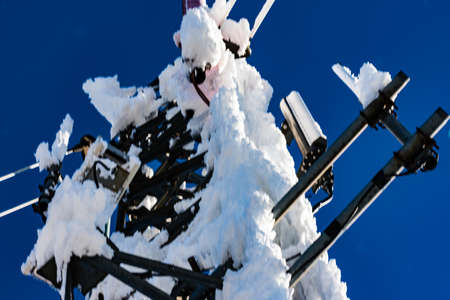 Cannon Mountain in Franconia, NH via Hi-Cannon, Kinsman Ridge, and Lonesome Lake Trailsの写真素材
