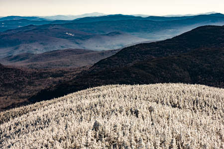 Cannon Mountain in Franconia, NH via Hi-Cannon, Kinsman Ridge, and Lonesome Lake Trailsの写真素材