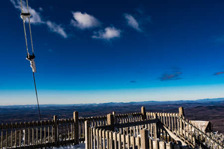 Cannon Mountain in Franconia, NH via Hi-Cannon, Kinsman Ridge, and Lonesome Lake Trailsの写真素材