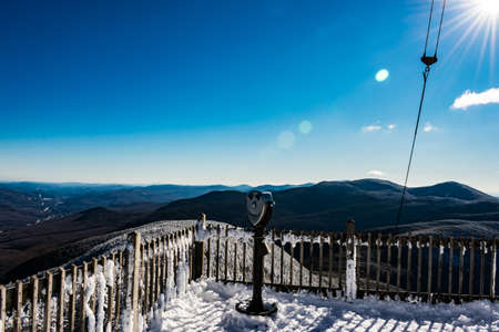 Cannon Mountain in Franconia, NH via Hi-Cannon, Kinsman Ridge, and Lonesome Lake Trailsの写真素材