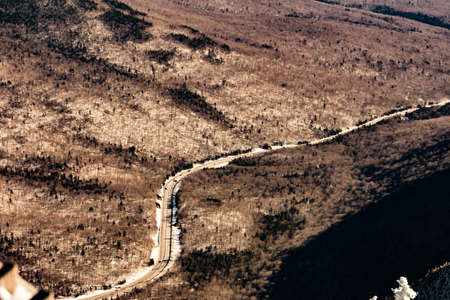 Cannon Mountain in Franconia, NH via Hi-Cannon, Kinsman Ridge, and Lonesome Lake Trailsの写真素材
