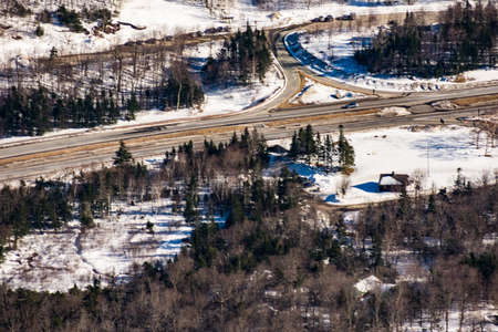 Cannon Mountain in Franconia, NH via Hi-Cannon, Kinsman Ridge, and Lonesome Lake Trailsの写真素材