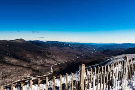 Cannon Mountain in Franconia, NH via Hi-Cannon, Kinsman Ridge, and Lonesome Lake Trailsの写真素材