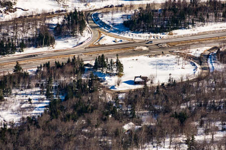 Cannon Mountain in Franconia, NH via Hi-Cannon, Kinsman Ridge, and Lonesome Lake Trailsの写真素材