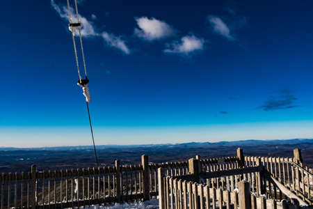 Cannon Mountain in Franconia, NH via Hi-Cannon, Kinsman Ridge, and Lonesome Lake Trailsの写真素材