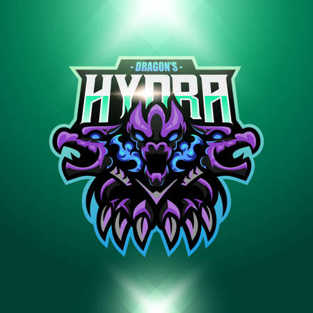 dragon mascot for esport and sport team logoのイラスト素材
