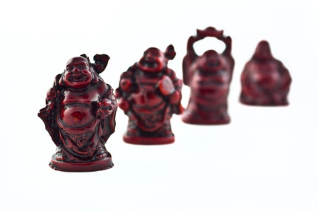 Isolated statues signifying deity. Shallow depth of field. の写真素材