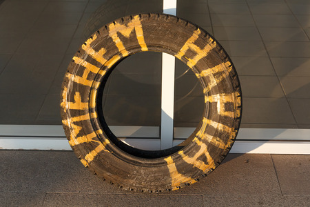 KRIVOY ROG, UKRAINE - DEC 13 - People demand the resignation of the government of Krivoy Rog, living in tents in front of the city administration, Saturday 13 December 2014のeditorial素材