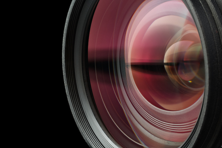 High-quality photographic lens close photographed.の写真素材