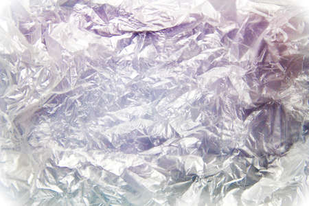 Abstract Texture from a white plastic bag.の写真素材