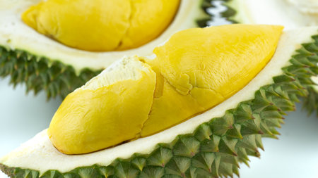 The sweet and exotic taste of tropical fruit. Natural green, thorny outside.の写真素材