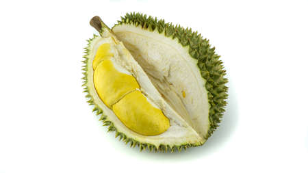 Sweet and exotic taste of tropical fruit. Natural green, thorny outside.の写真素材