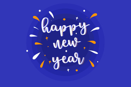 2025 new year card celebration concept. Background design event invitation, greeting card, new year's eve, celebration event, calender date holiday greeting, annual cheerful event.のイラスト素材