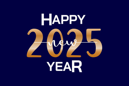 2025 new year card celebration concept. Background design event invitation, greeting card, new year's eve, celebration event, calender date holiday greeting, annual cheerful event.のイラスト素材