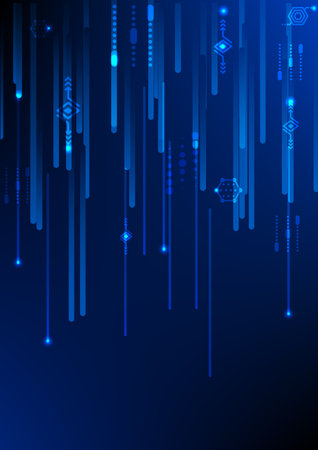Abstract technology background. Vector illustration. Eps 10. Blue color.のイラスト素材