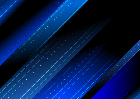 Abstract dark blue diagonal stripes background. Vector illustration for your design.のイラスト素材